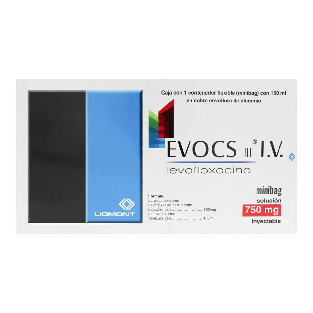 Comprar Evocs Iii Iv Minibag 750 Mg Solución Inyectable 150 Ml