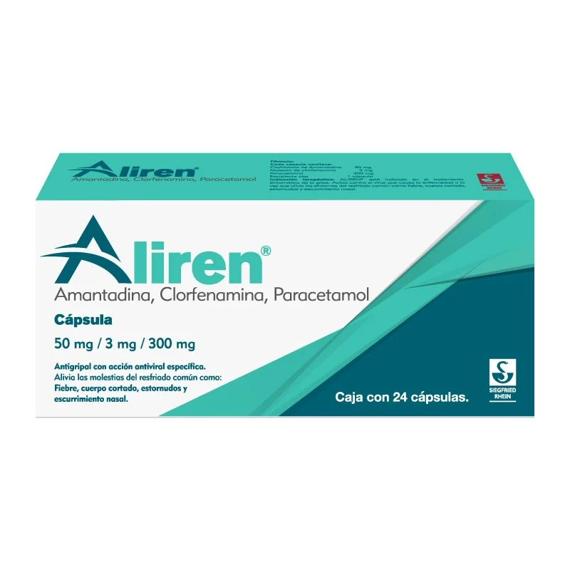 Comprar Aliren 50/3/300 Mg Con 24 Cápsulas