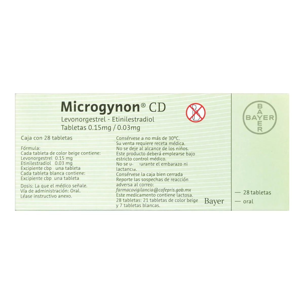 Medgynol Microgynon 0.15/0.03 Mg Con 28 Tabletas - Compra en Prixz