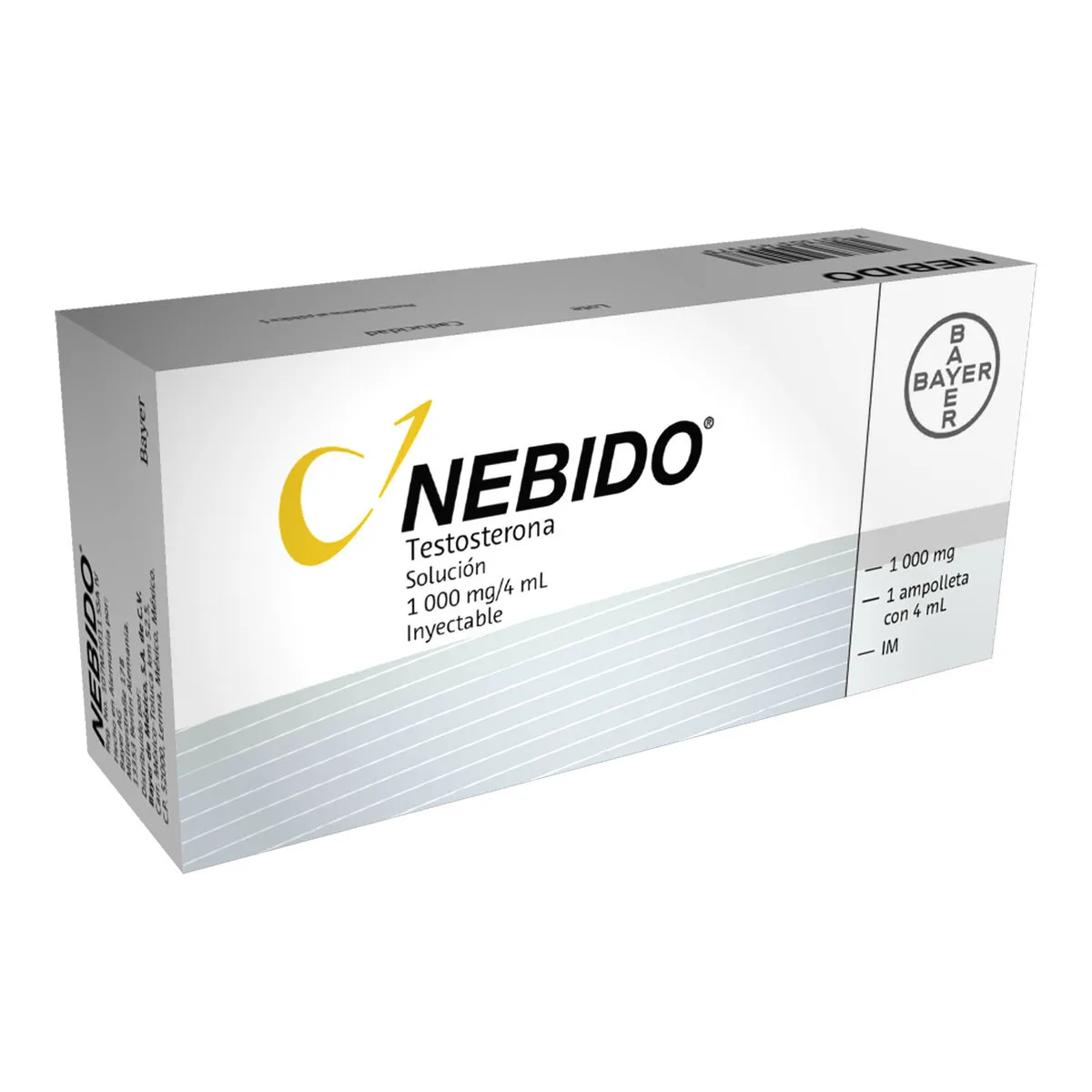 Comprar Nebido Im 1000 Mg Con 1 Ampolleta De 4 Ml