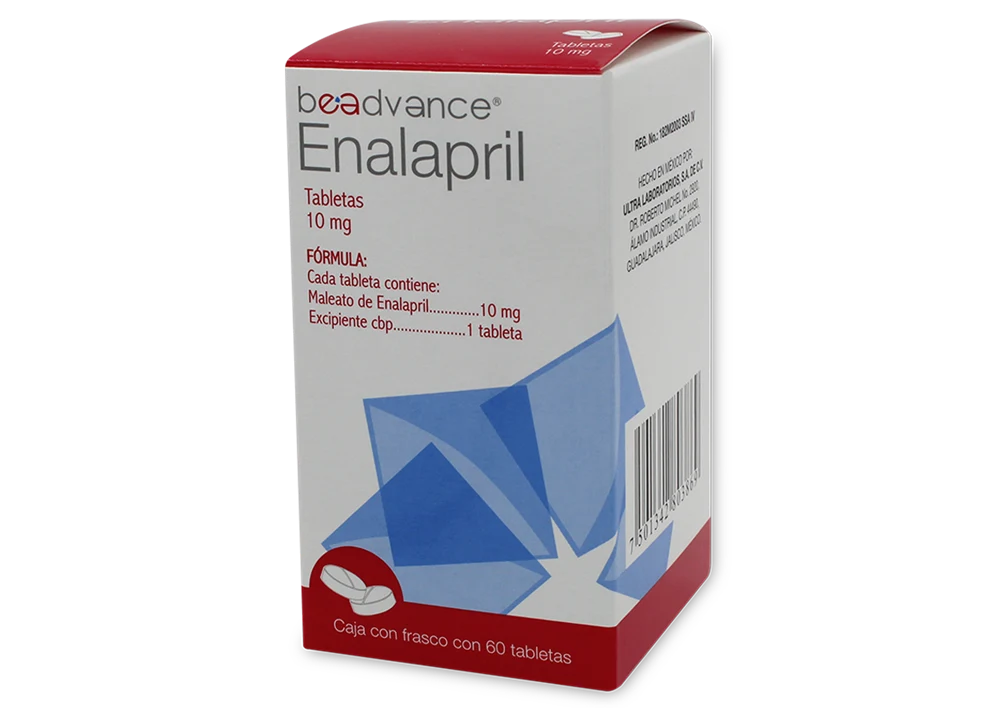 Comprar Enalapril 10 Mg Con 60 Tabletas