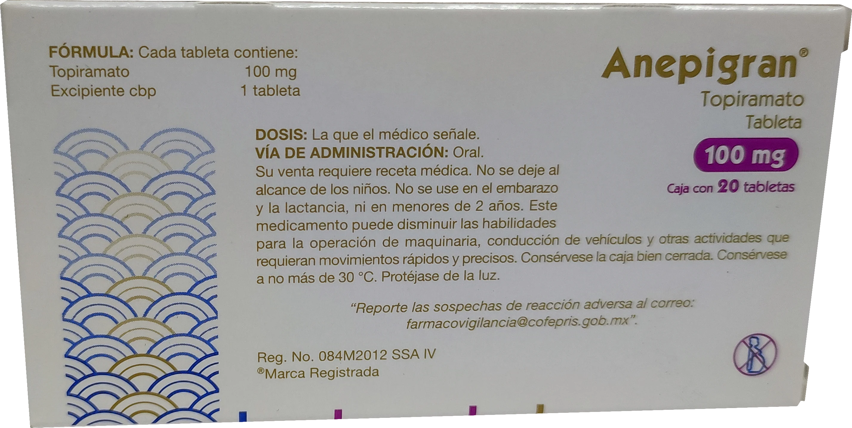 Anepigran 100 Mg Con 20 Tabletas - Compra en Prixz