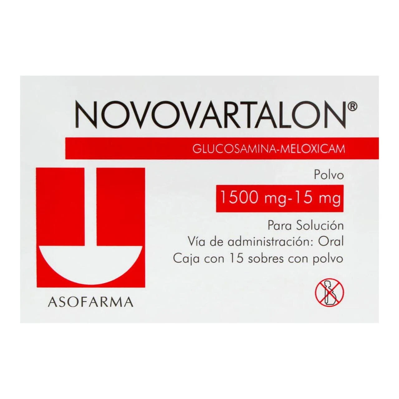 Comprar Novovartalon 1500/15 Mg Polvo Para Solución Con 15 Sobres