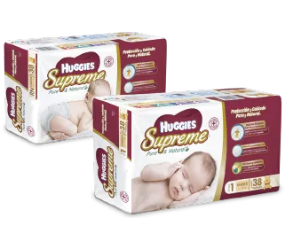 Comprar Huggies Supreme Calzón Unisex Para Recien Nacido 38 Piezas