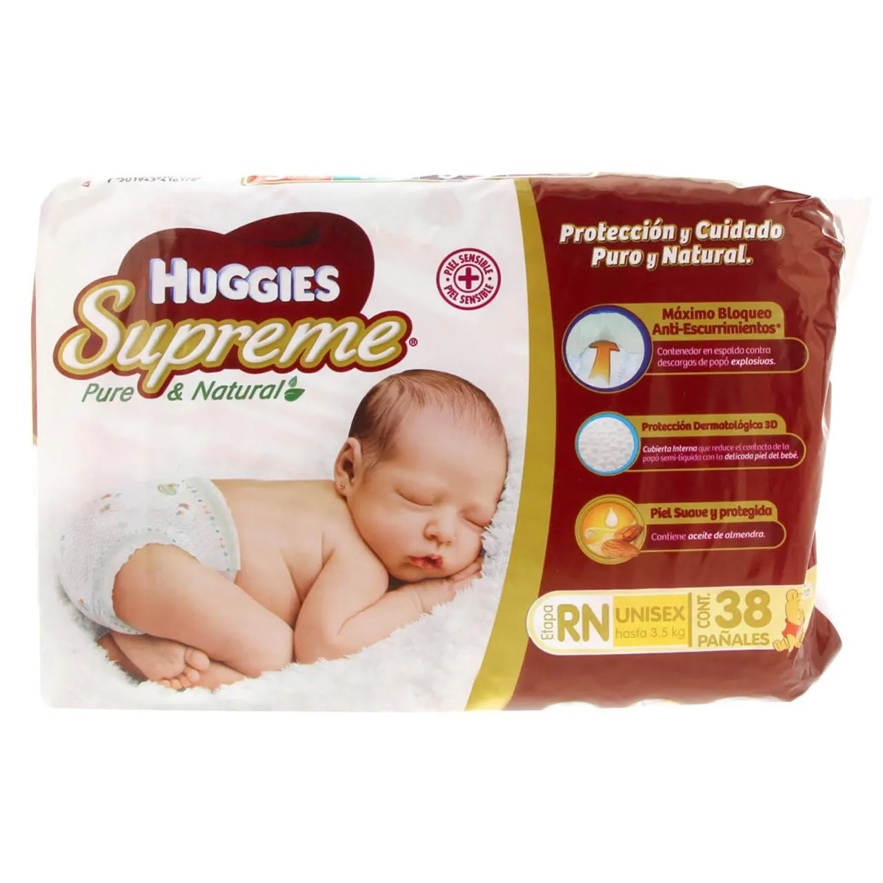 Comprar Huggies Supreme Calzón Unisex Para Recien Nacido 38 Piezas