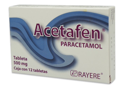 Comprar Acetafen 500 Mg Con 12 Tabletas