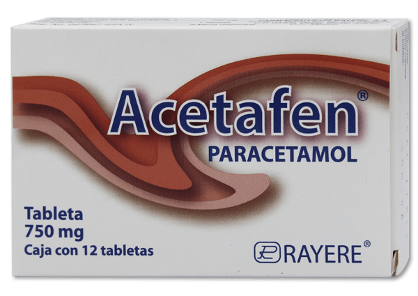 Comprar Acetafen 750 Mg Con 12 Tabletas