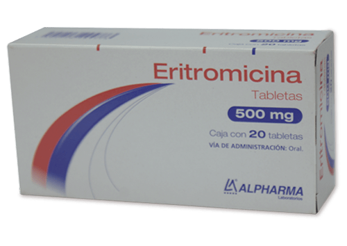 Comprar Eritromicina 500 Mg Con 20 Tabletas