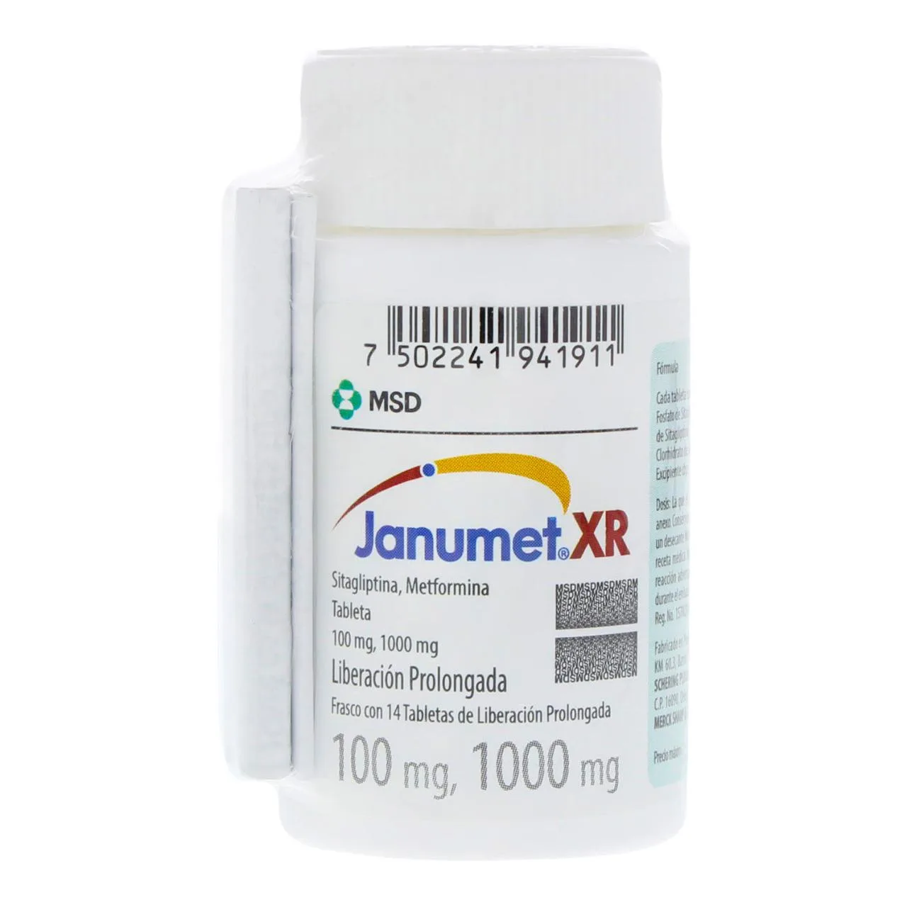 Comprar Janumet Xr 100/1000 Mg Con 14 Tabletas