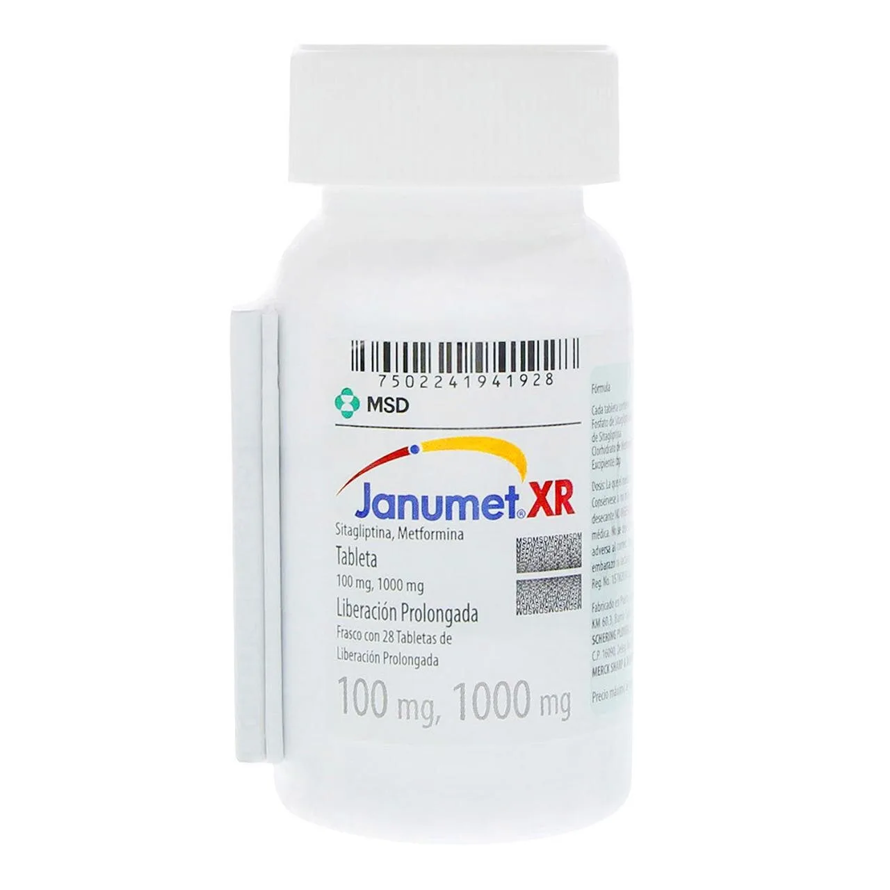 Comprar Janumet Xr 100/1000 Mg Con 28 Tabletas