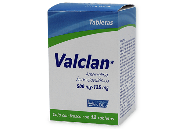 Comprar Valclan 500/125 Mg Con 12 Tabletas