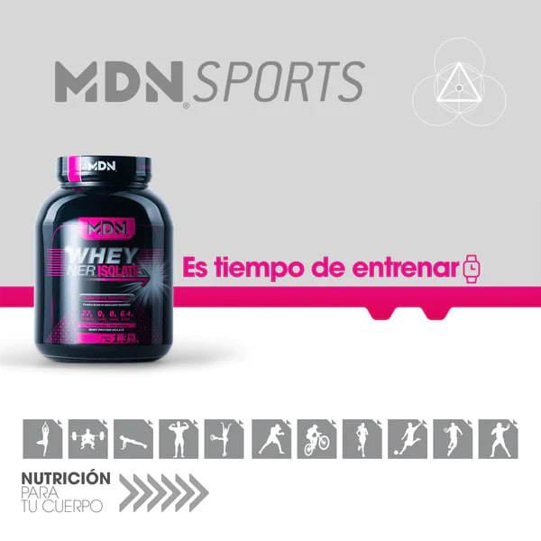 Comprar Mdn Whey Ner Isolate Suplemento Alimenticio Proteína Sabor Vainilla Con 1.36 Kg Polvo