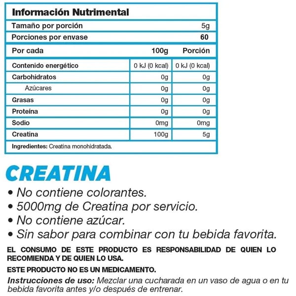 Comprar Olimpo Creatina Monohidratada Suplemento Alimenticio Con 300 G En Polvo