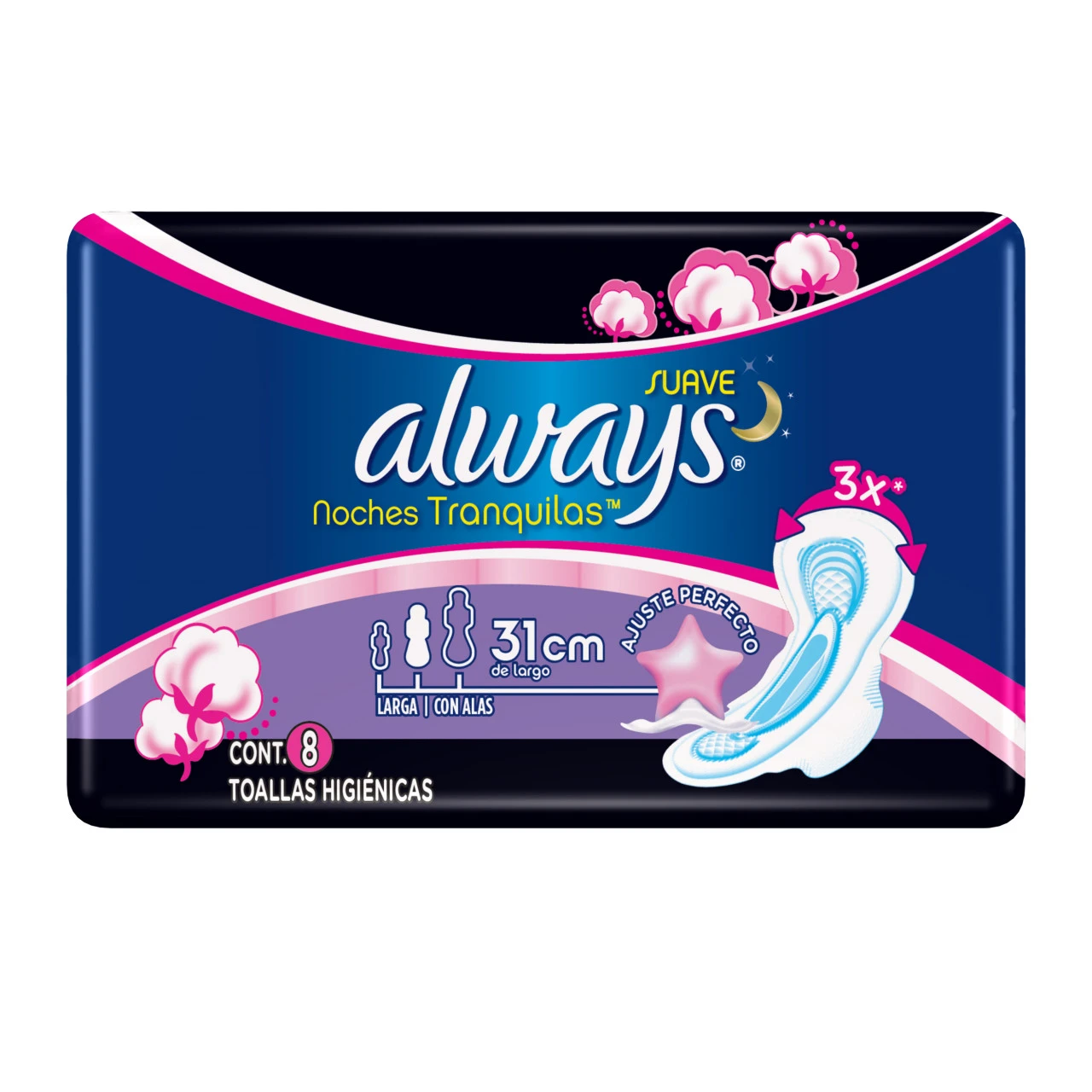 Comprar Always Noches Tranquilas Toallas Femeninas Con Alas 8 Piezas