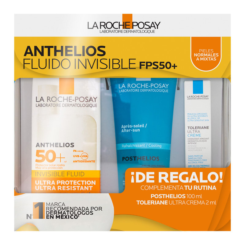 Comprar La roche posay anthelios fps50+posthelios+ toleriane crema 3 piezas paquete