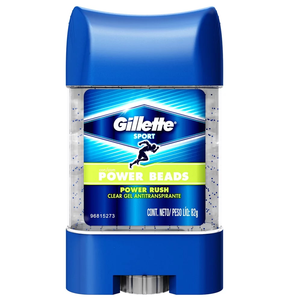 Comprar Gillette Power Rush Power Beads Desodorante Antitranspirante En Gel Para Hombre Con 82 G