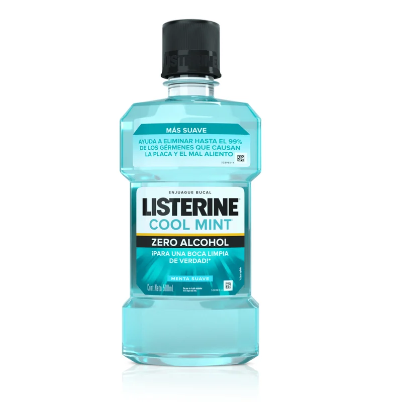 Comprar Listerine Cool Mint Zero Alcohol Enjuague Bucal Con 500 Ml