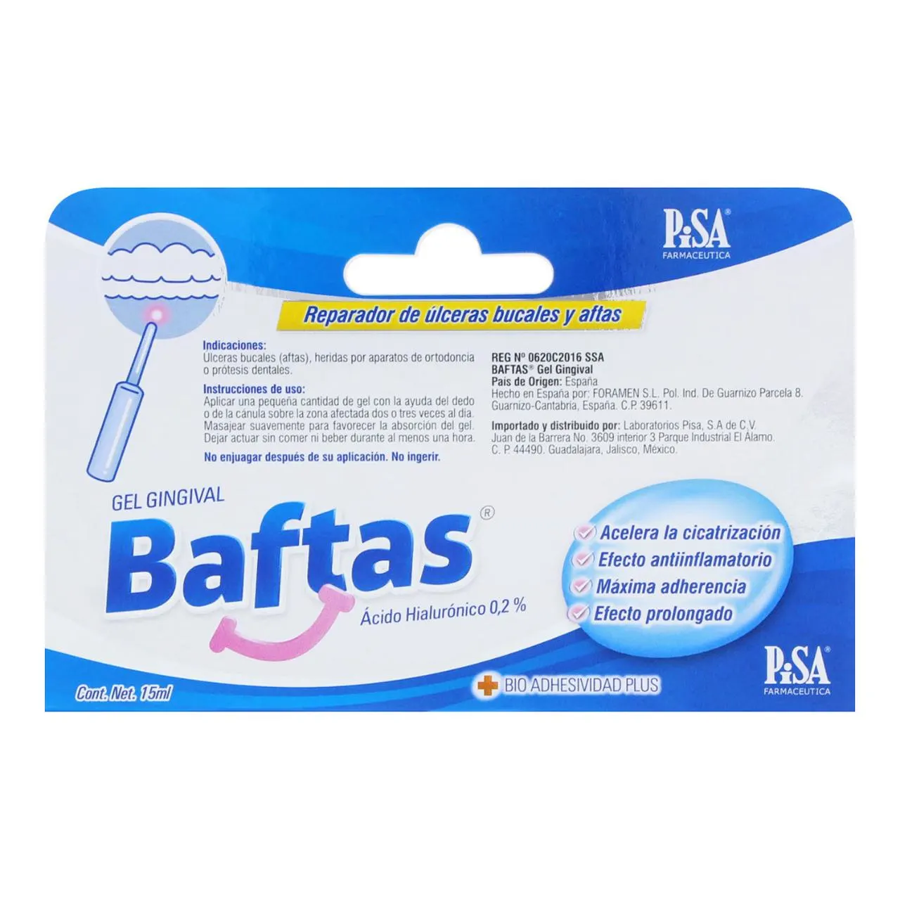 Comprar Baftas 2% Gel Gingival Con 15 Ml