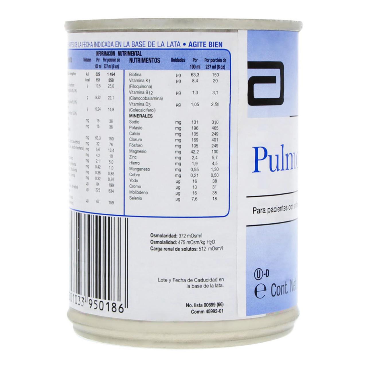 Pulmocare Sabor Vainilla con 237 ml