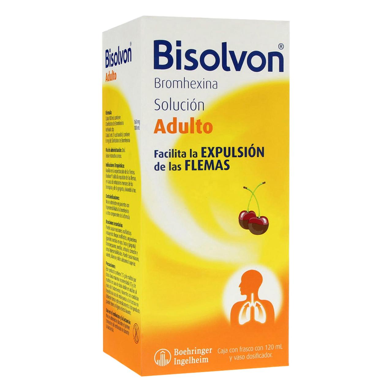 Bisolvon Adulto 160 Mg Solución Oral Sabor Cereza 120 Ml