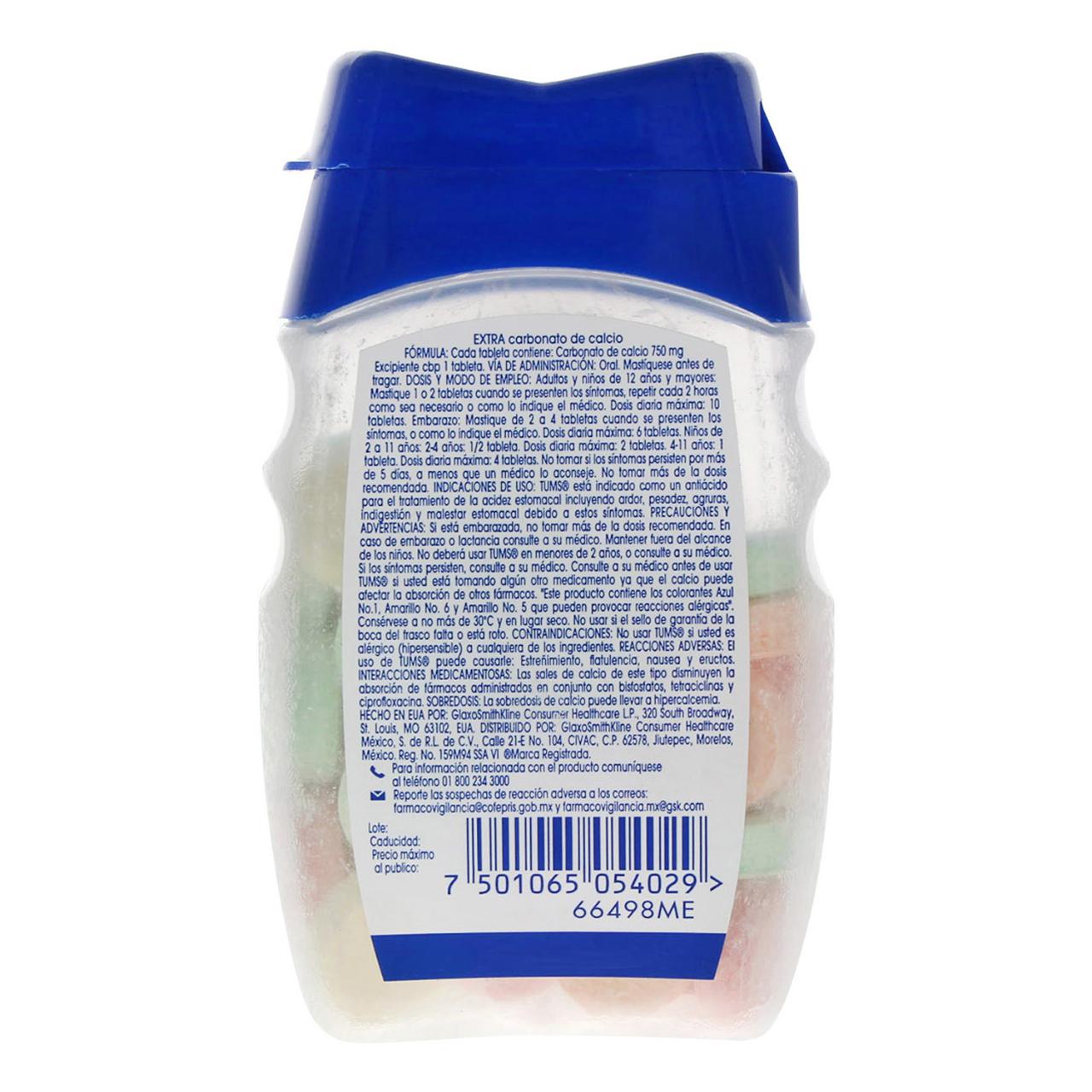 Tums Antiácido Sabores Surtidos Con 48 Tabletas