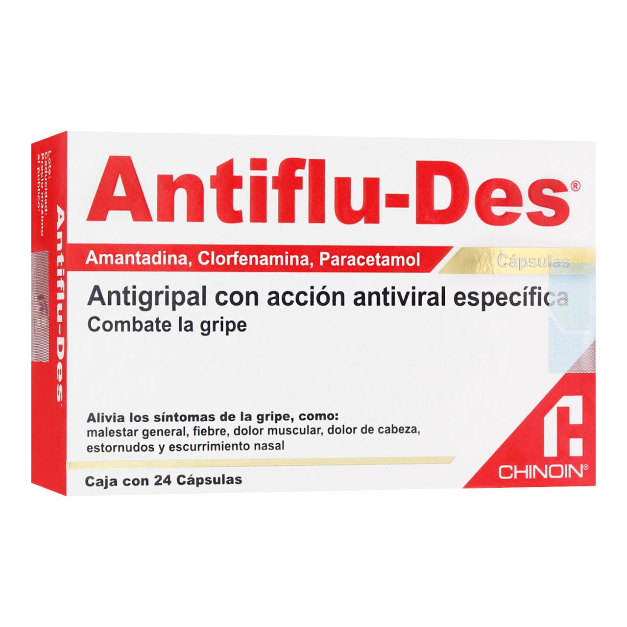 Antiflu-Des 50/3/300 Mg Con 24 Cápsulas