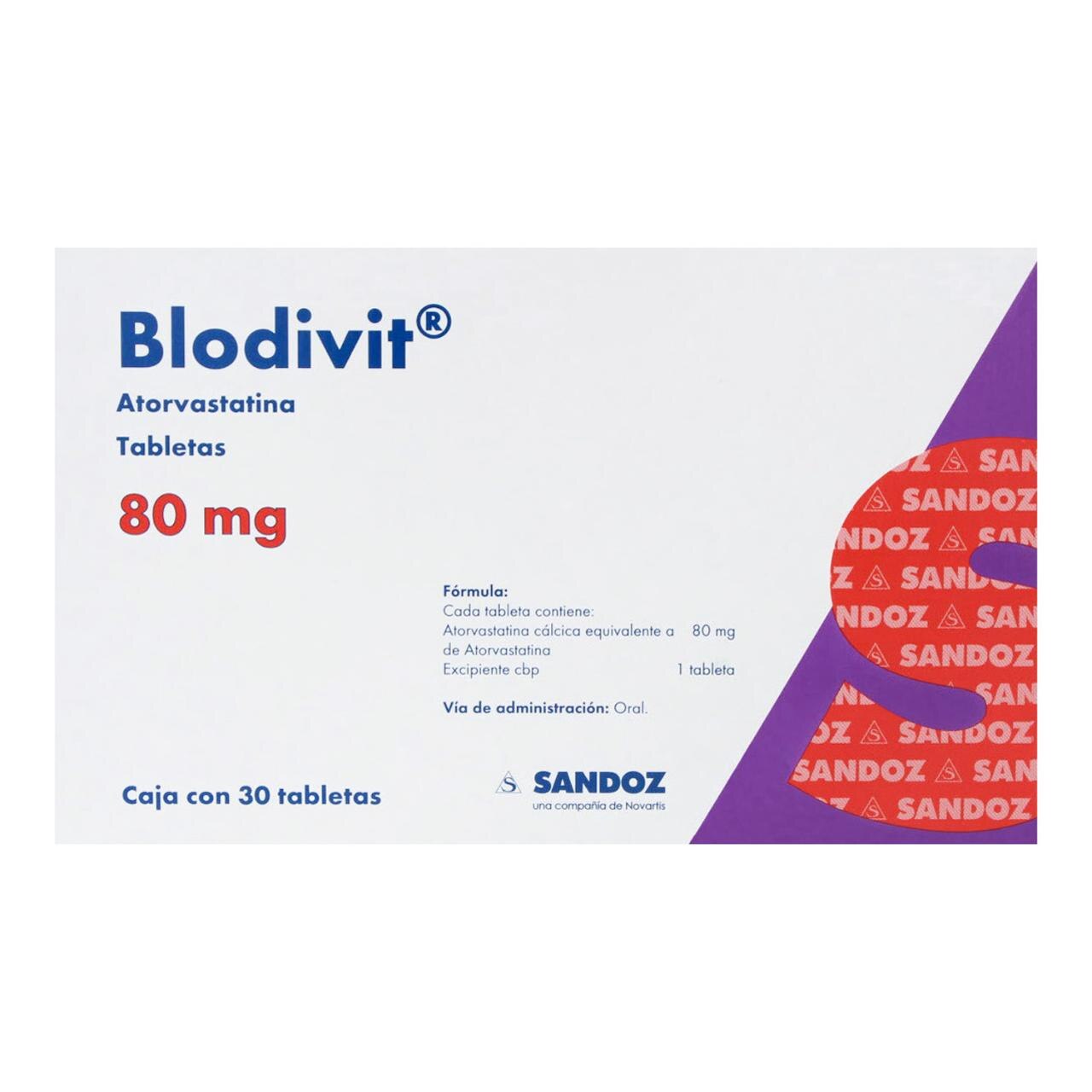 Blodivit 80 Mg Con 30 Tabletas