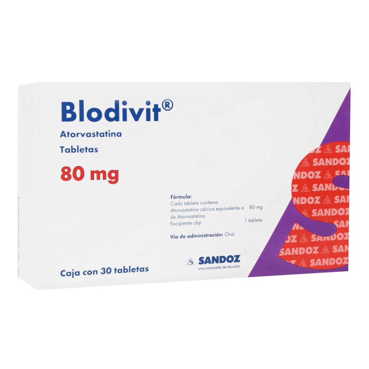 Blodivit 80 Mg Con 30 Tabletas