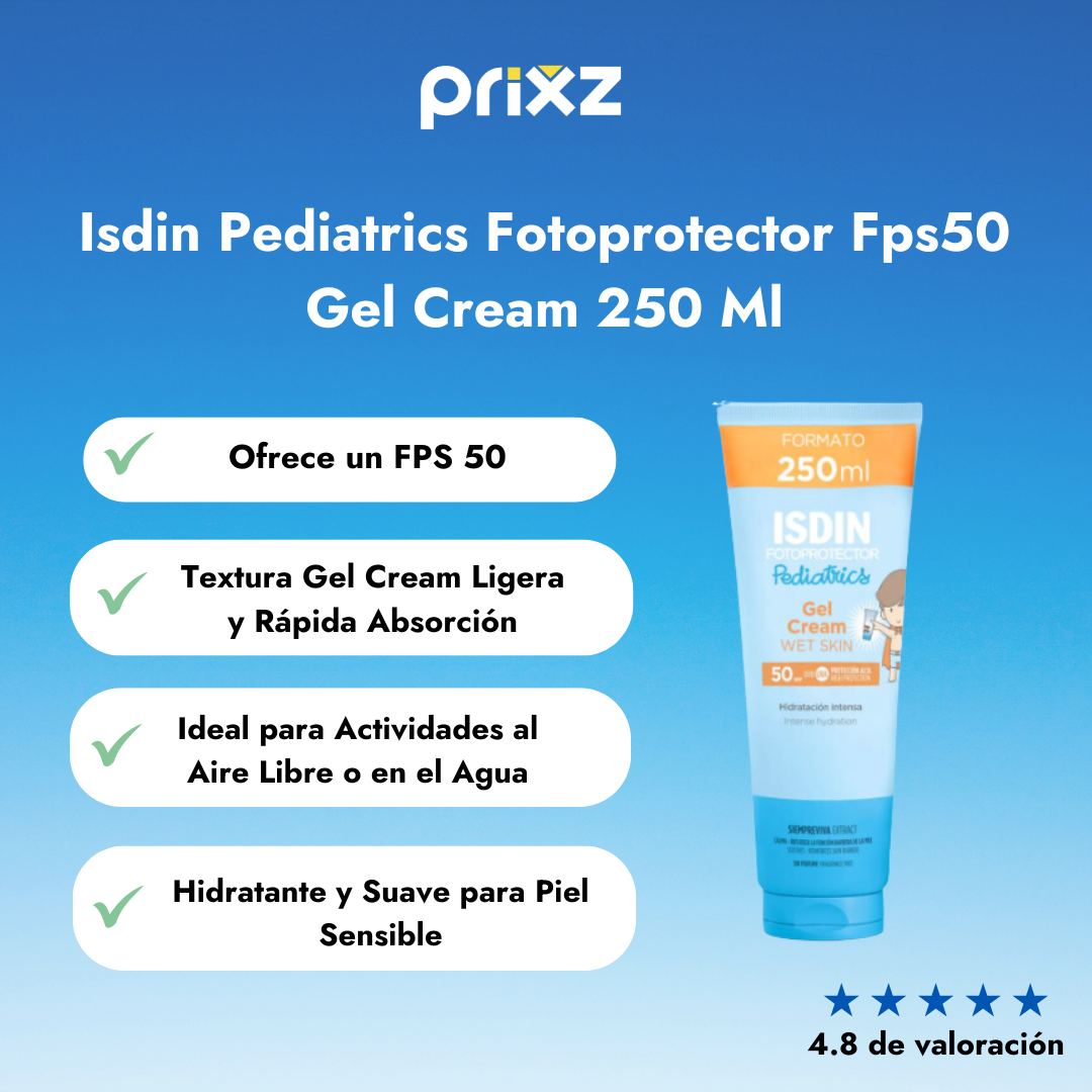 Isdin Pediatrics Fotoprotector Spf50 Gel Cream 250 Ml