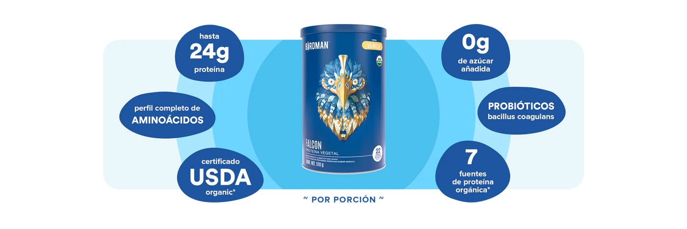 Birdman Falcon Proteina Vegetal Vainilla 510 Gr 2