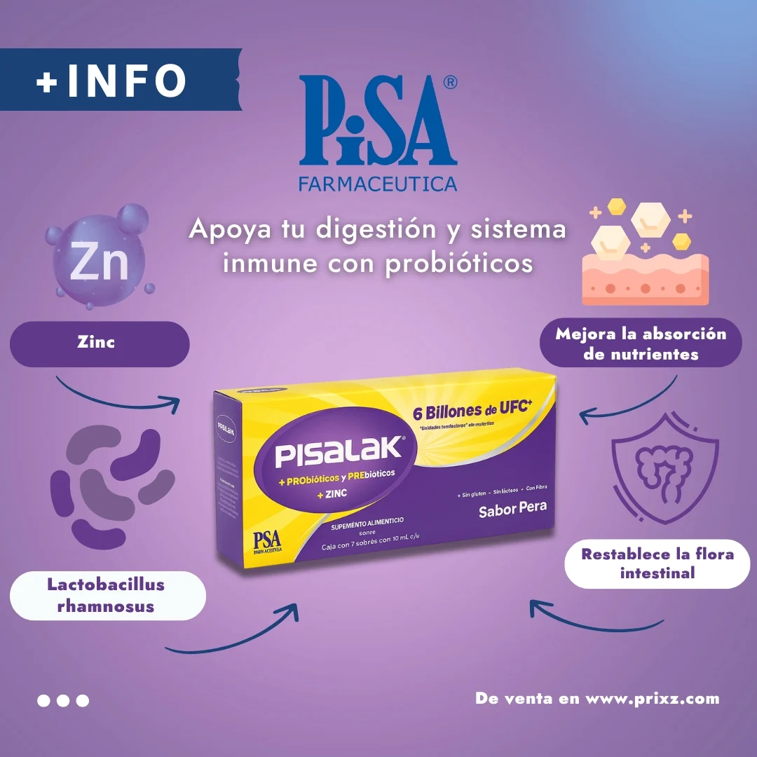 Pisalak Probióticos con 7 Frascos