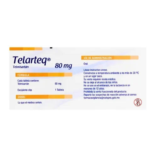 Telarteq 80 Mg Con 30 Tabletas