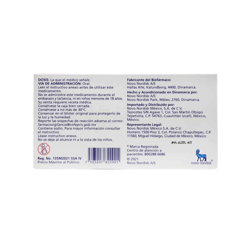 Rybelsus 7 Mg Con 30 Tabletas