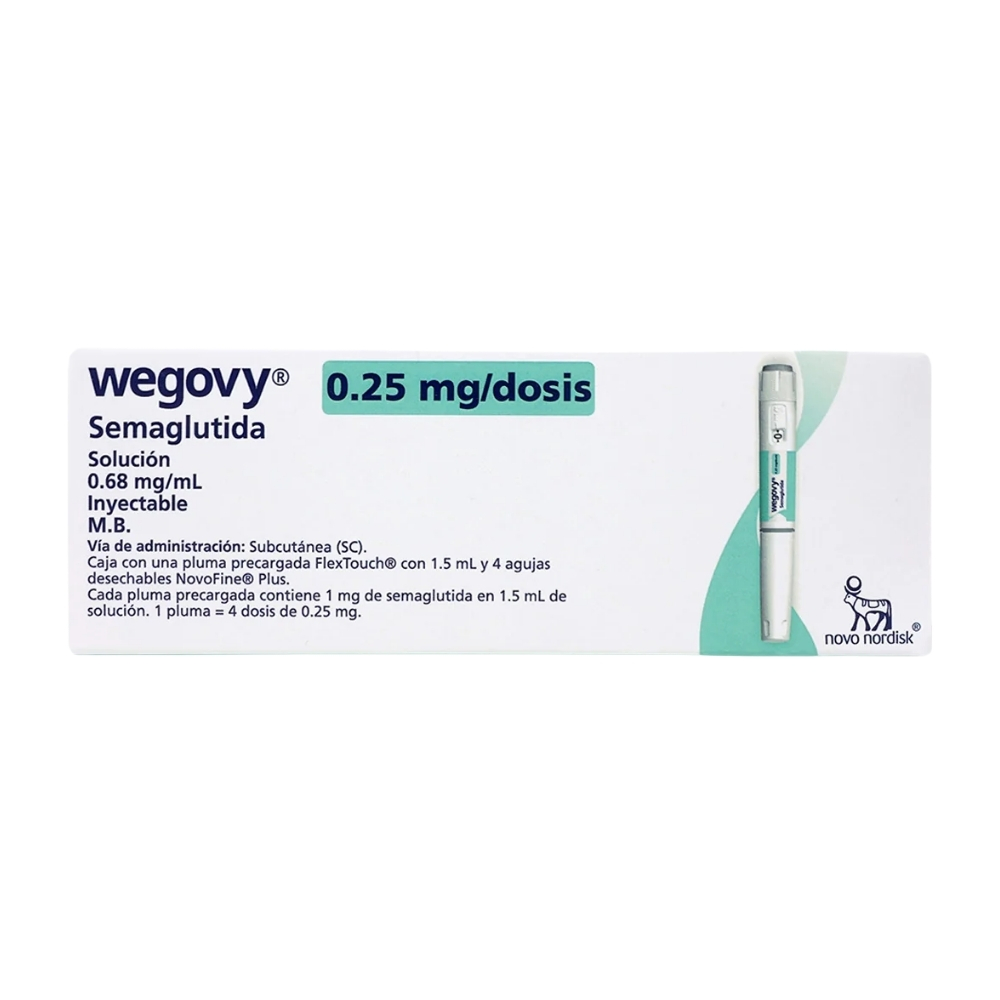 Wegovy Flextouch 0.25 Mg 1.5 Ml Con 4 Agujas