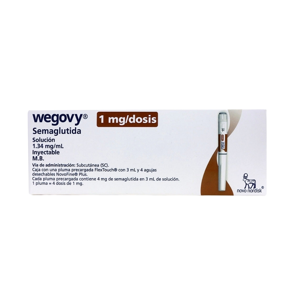 Wegovy 1.0 Mg Flextouch 3 Ml Con 4 Agujas