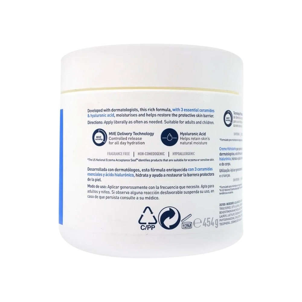 Cerave Crema Hidratante Piel Seca 454 G