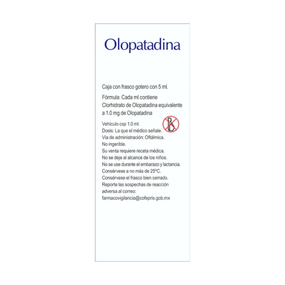 Olopatadina 1 mg/ml Solución Oftálmica 5 ml