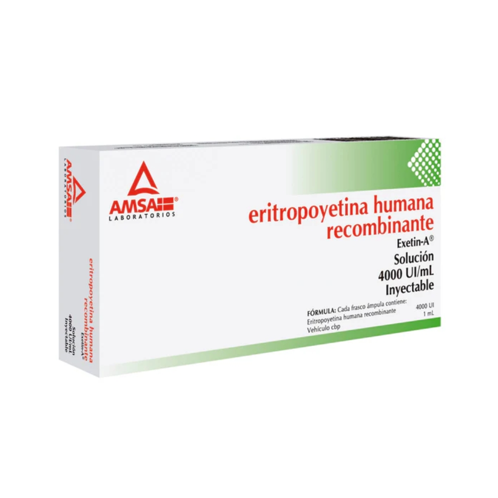 Eritropoyetina Humana Recombinante 4000 Ui Con 6 Frascos Ámpula