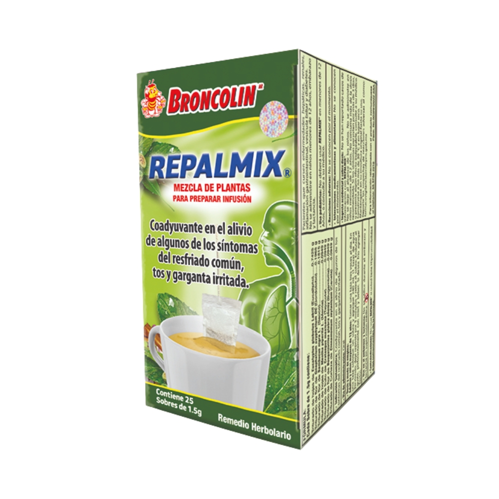 Broncolin Té Repalmix Con 25 Sobres De 1.5 Gr