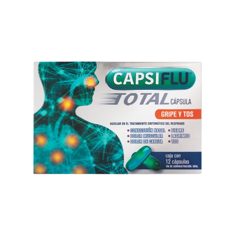 Capsiflu Total 20/10/5 Mg Con 12 Cápsulas