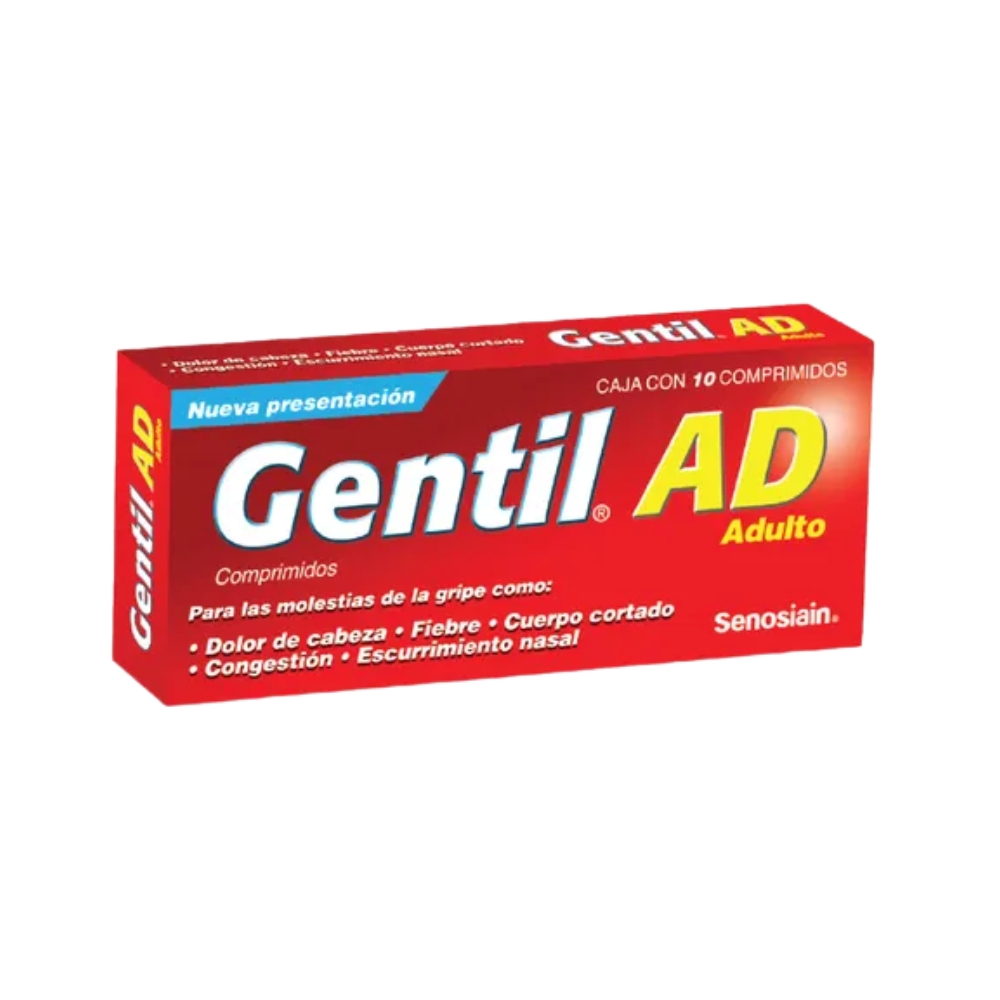Gentil Ad 500/25/5/4 Mg Con 10 Comprimidos