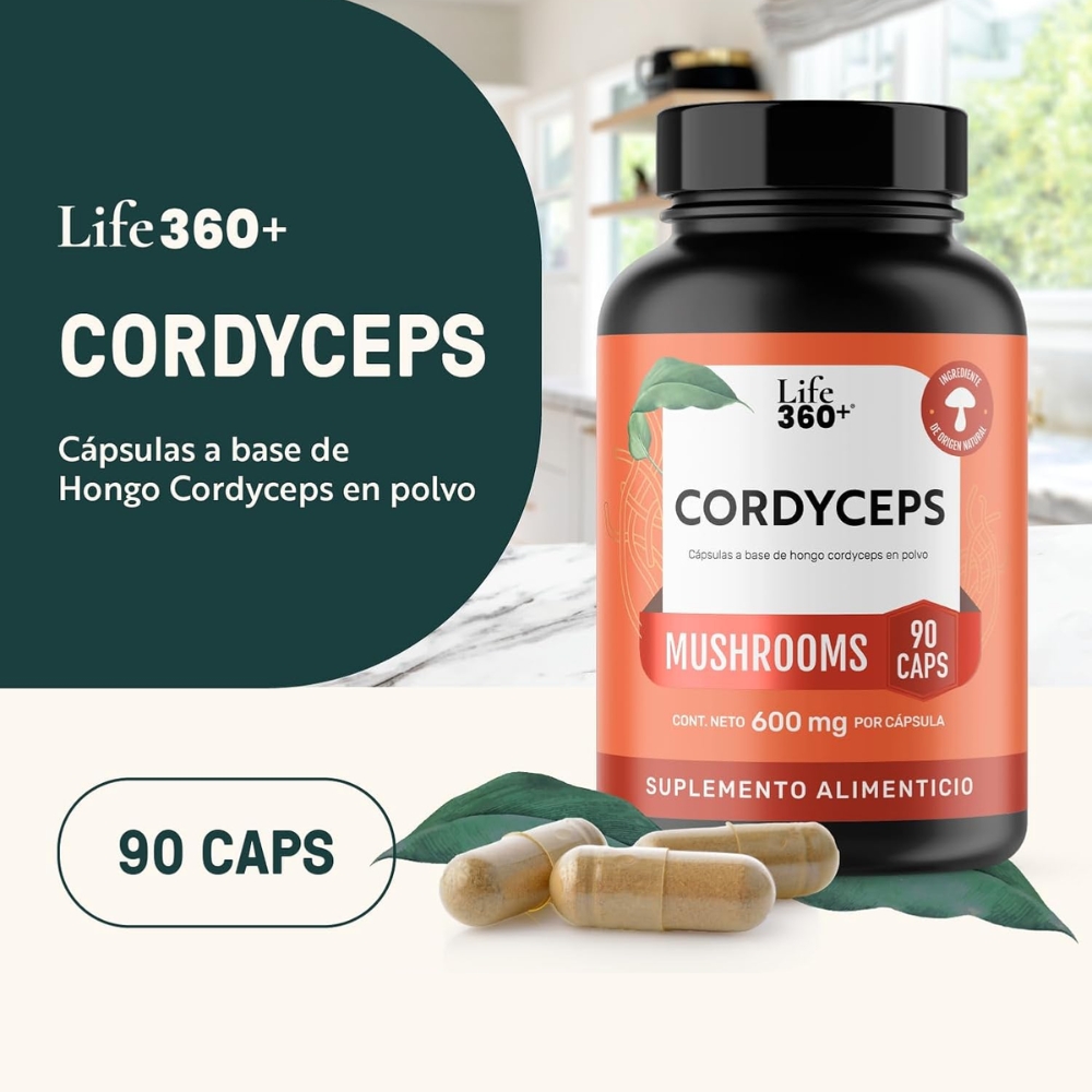 Life360+ Cordyceps Con 90 Cápsulas