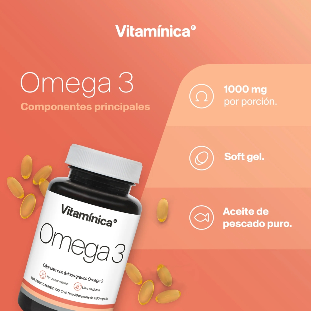 Omega 3 1000 Mg Con 30 Cápsulas