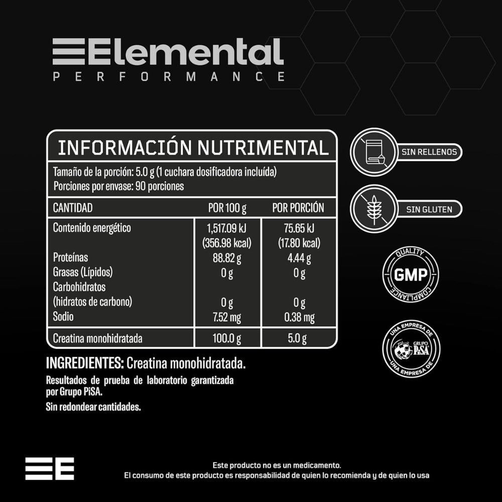 Creatina Monohidratada Con 450 G