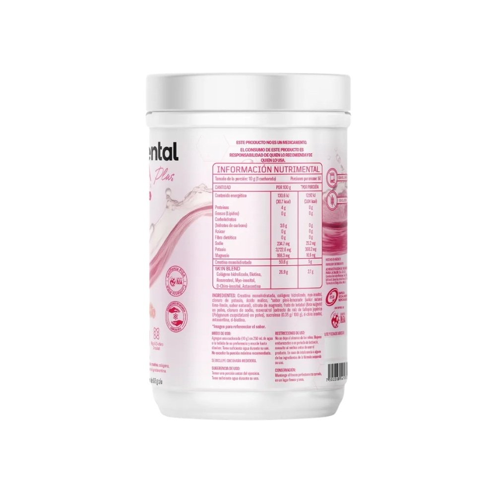 Creatina Plus Rosa Monohidratada Con 500 G
