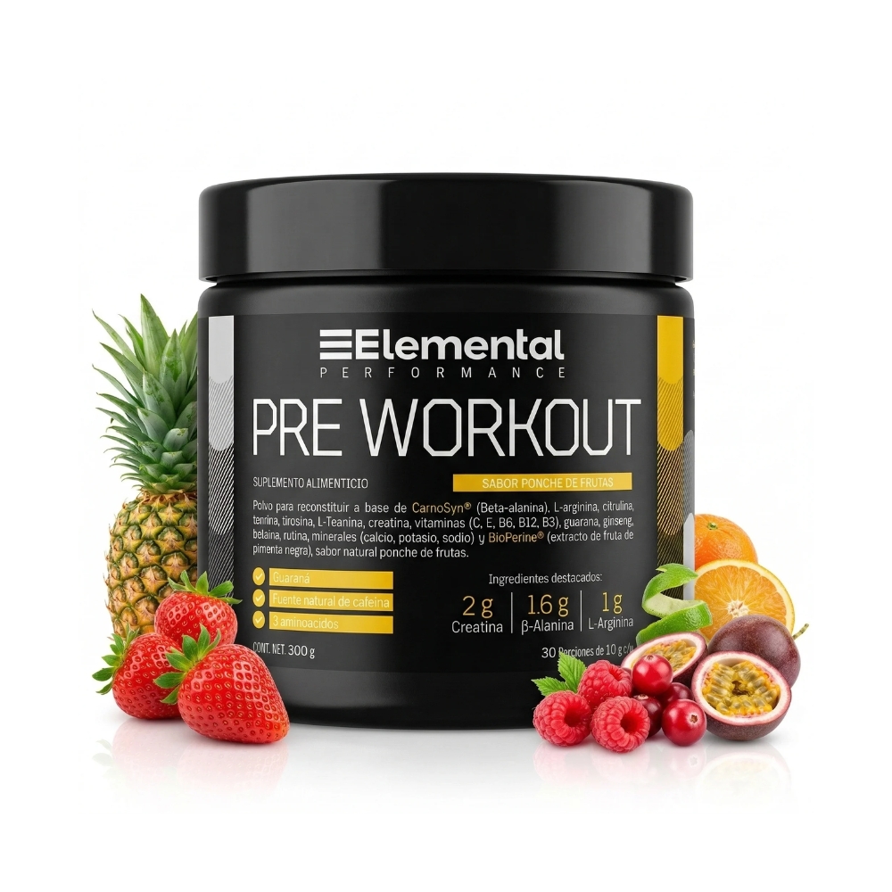 Pre-Workout Sabor Ponche De Frutas 300 Gr