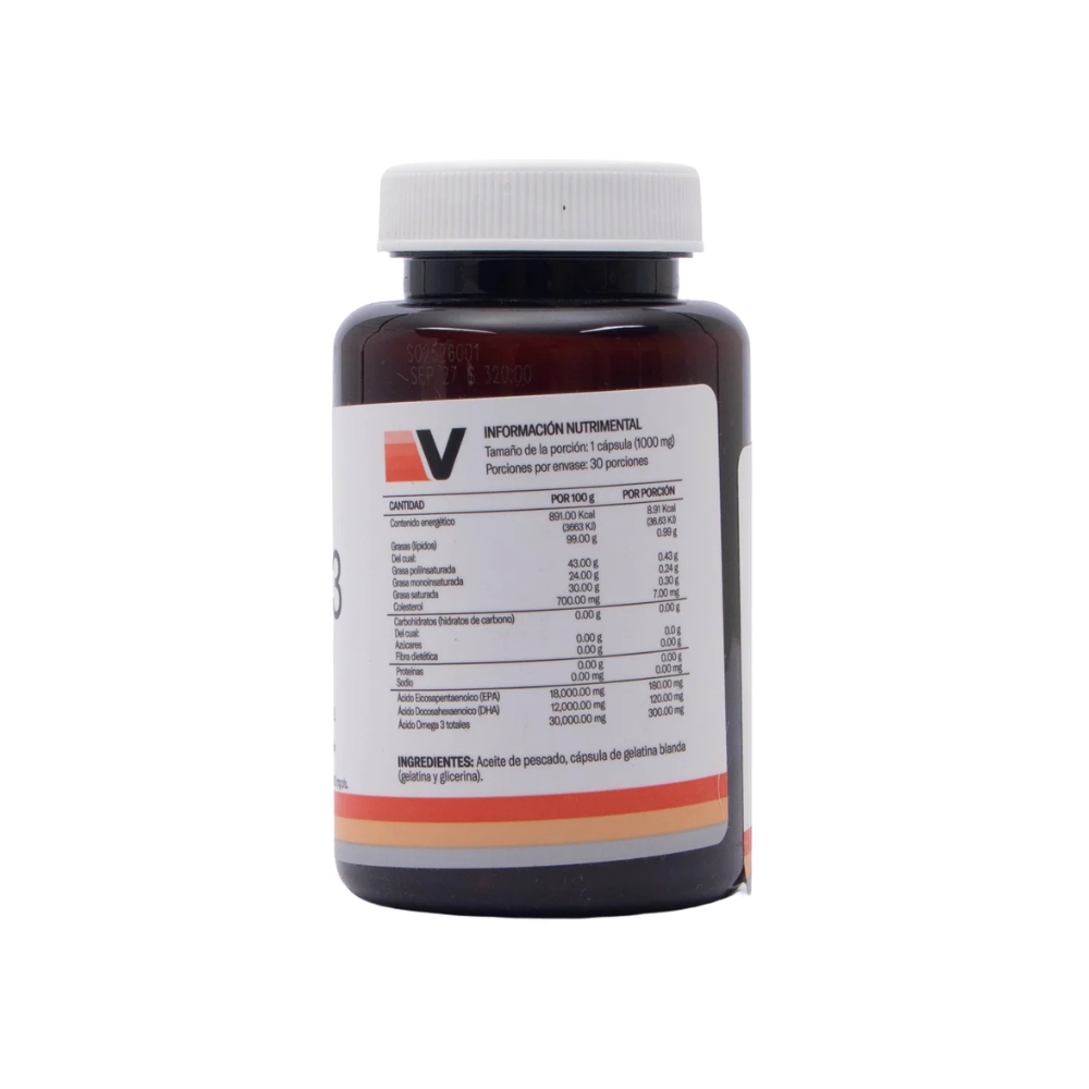 Omega 3 1000 Mg Con 30 Cápsulas