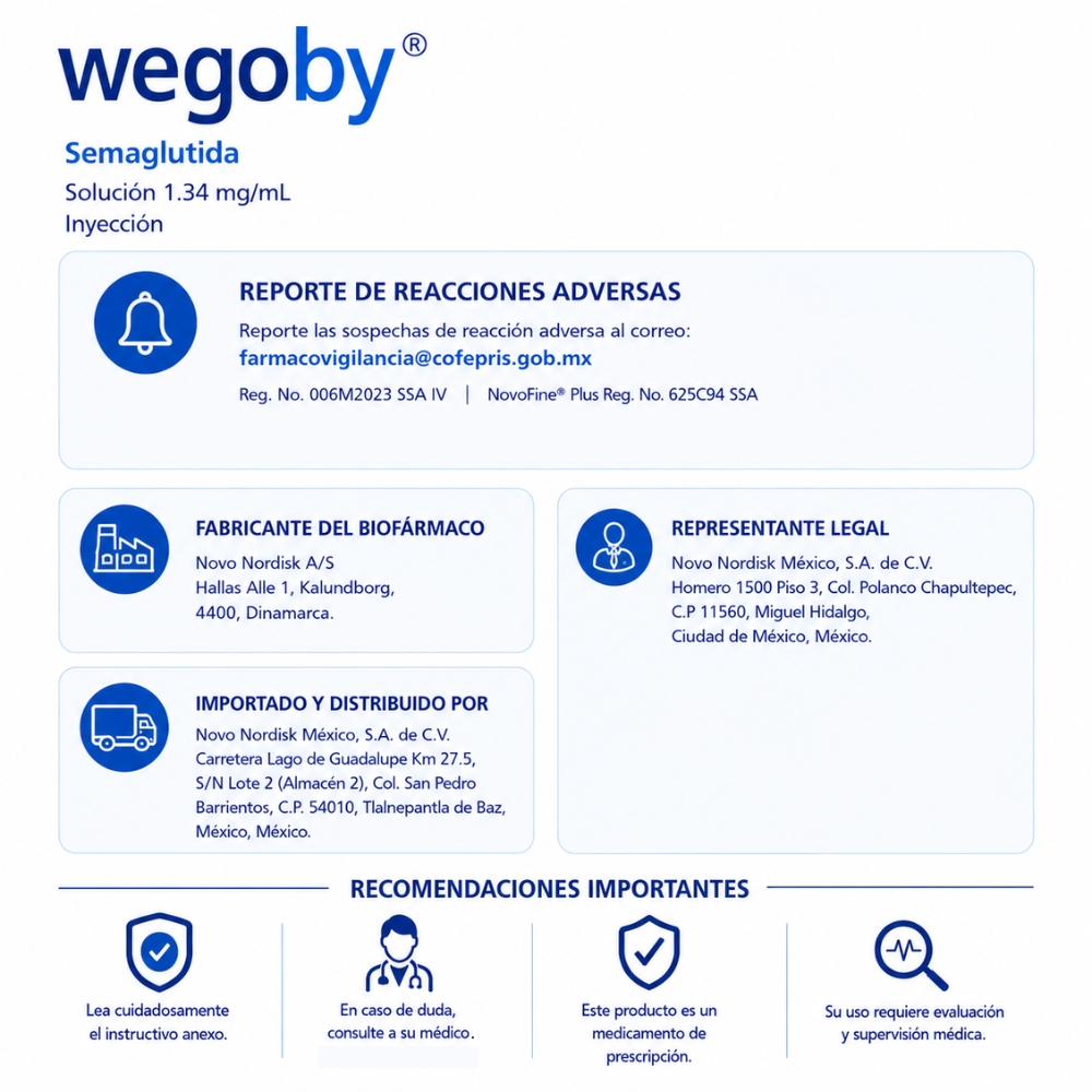 Wegovy Flextouch 1.0 Mg 3 Ml Con 4 Agujas