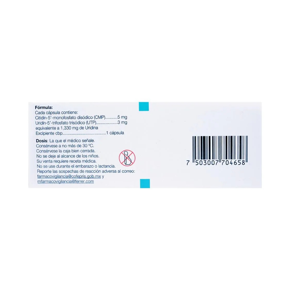 Nucleo Cmp Forte 5/3 Mg Con 30 Cápsulas