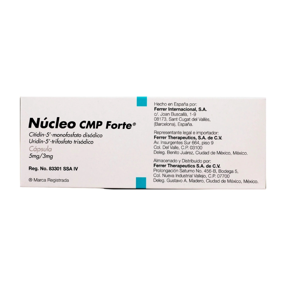 Nucleo Cmp Forte 5/3 Mg Con 30 Cápsulas